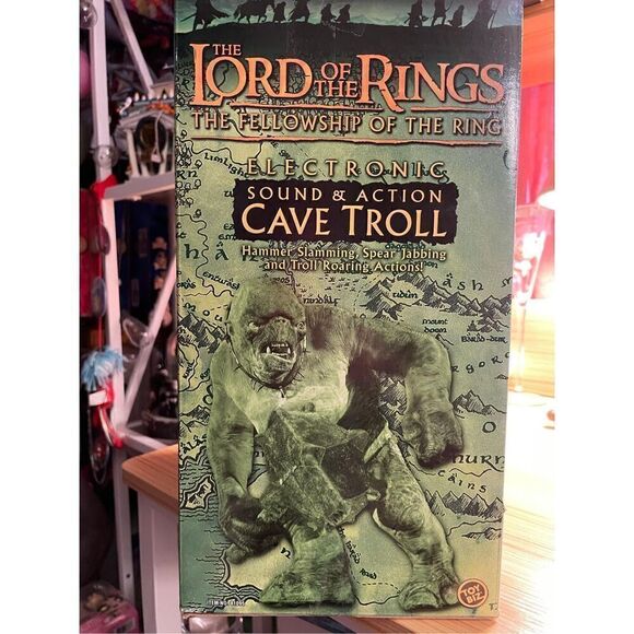 LOTR LORD OF RINGS TOYBIZ TOY BIZ GREEN BOX CAVE TROLL SOUND & ACTION FIGURE NIB - Picture 14 of 16